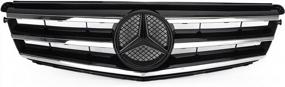 img 4 attached to Topteng LED Emblem Front Upper Grill Grille Replacement For BENZ W204 C300 C350 2008-2014 – Not Suitable For C63 AMG
