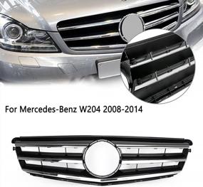 img 1 attached to Topteng LED Emblem Front Upper Grill Grille Replacement For BENZ W204 C300 C350 2008-2014 – Not Suitable For C63 AMG