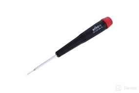 img 3 attached to Wiha 96008 Slotted Screwdriver: Precision Handle, .8 x 40mm - The Ultimate Tool for Accurate Work