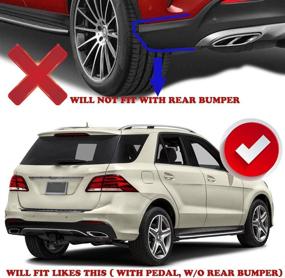 img 3 attached to 🚗 A-Premium Splash Guard Mud Flaps | Replacement for Mercedes-Benz W166 GLE400 GLE500 GLE550e GLE63 GLE63 AMG | 2016-2018 GLE350 GLE350d | Front & Rear Set of 4 | Sport Utility Vehicle