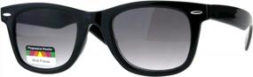 img 3 attached to Многофокусные солнцезащитные очки для чтения в винтажном стиле с роговой оправой