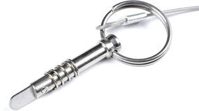 img 2 attached to Stainless Steel Bimini Quick Pin With Drop Cam & Spring, 1/4" X 1" Grip - Pack Of 10 With Lanyard To Prevent Loss
