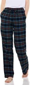 img 4 attached to CQR Women'S 100% Cotton Flannel Plaid Pajama Pants, Soft Brushed Lounge & Sleepwear PJ Bottoms With Pockets For Women