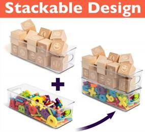 img 1 attached to ClearSpace Plastic Food Storage And Pantry Organizer Bins - Ideal Kitchen Storage And Organization Solution - 2 Pack For Fridge And Pantry