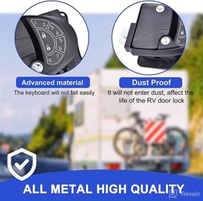 img 2 attached to 🔐 RISTOW RV Keyless Entry Door Lock - Waterproof & Shockproof | 2 Key Fobs | Backlit Keypad | 100% Metal | Easy Install Tools | Ideal for Travel Trailer & Camper