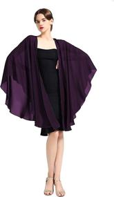 img 3 attached to Chiffon Bridal Wedding Evening Scarves Women's Accessories ~ Scarves & Wraps