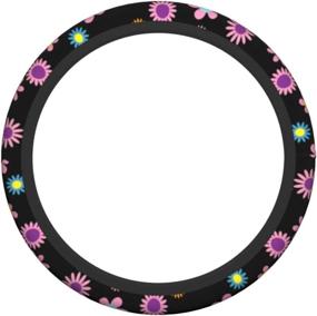 img 3 attached to Spring Flower Steering Wheel Cover Universal 15 Inch