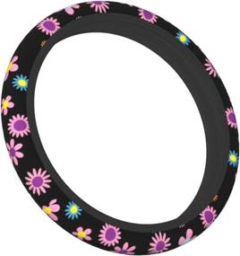 img 2 attached to Spring Flower Steering Wheel Cover Universal 15 Inch