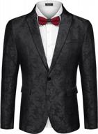men's stylish floral tuxedo jacket - perfect for weddings, proms & parties! logo