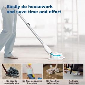 img 3 attached to 🧹 Mamibot Mopa580 Cordless Electric Mop: Water Spray, LED Headlight, Hardwood Floor Cleaner with 300ml Water Tank - Powerful Scrubber for Tile, Laminate Floors, Polisher Cleaning, Waxing