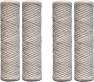 🔍 premium compatibility: cfs complete filtration services 4-pack for whkf-whsw string wound 5 micron sediment water filters (est. 2006) logo