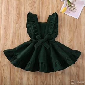 img 2 attached to GuliriFei Toddler Suspender Corduroy Ruffled Apparel & Accessories Baby Girls -- Clothing