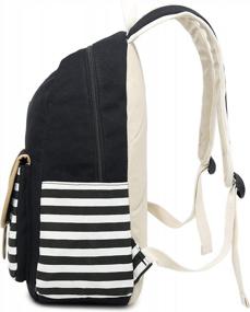 img 2 attached to Stylish Black Backpack For Women And Girls - Ideal For High School, College, And Work - Features Laptop Compartment - By Gazigo