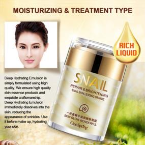img 1 attached to Facial Snail Cream, Anti Aging Anti Wrinkle Face Moisturizer Snail Extract Day And Night Cream For Skin Tightening