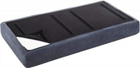 img 1 attached to HONBAY Dark Grey Fabric Sofa Seat Cushion - Fully Expandable And Washable For Ultimate Comfort