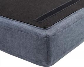 img 2 attached to HONBAY Темно-серая тканевая подушка для сиденья дивана - полностью растяжимая и моющаяся для максимального комфорта