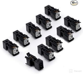 img 4 attached to 🔌 PTNHZ RACING EV1 to EV6 USCAR Fuel Injector Connector Adapters Wholesale Pack of 10