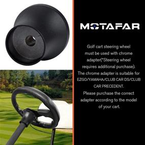 img 1 attached to 🏎️ MOTAFAR Yamaha Golf Cart Steering Wheel Adapter: Effortless Steering Upgrade
