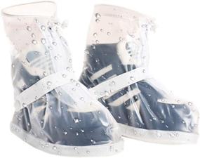 img 4 attached to VXAR RainBoot ShoeCover Waterproof Transparent 4XL