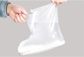 img 1 attached to VXAR RainBoot ShoeCover Waterproof Transparent 4XL
