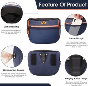 img 1 attached to Convenient Dog Treat Pouch with Poop Bag Dispenser - Perfect for Training and Outdoor Activities