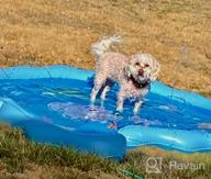 img 1 attached to Fun-Filled Outdoor Playtime With QPAU Splash Pad: The Perfect 68" Sprinkler Pool For Kids, Dogs And Family review by Bob Moonin