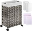 organize your laundry with ease - greenstell laundry hamper with wheels and 4 removable bags! logo
