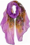 stylish blossom print women's scarves & wraps – gerinly's fashionable flower accessories logo