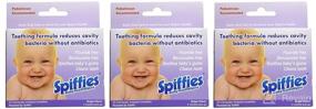 img 1 attached to Spiffies Toothwipes, Grape Wipes - Convenient 20-Count Triple Pack (Pack May Vary)