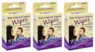 spiffies toothwipes, grape wipes - convenient 20-count triple pack (pack may vary) logo