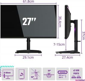 img 1 attached to Cooler Master Tempest GP27U: High Refresh Rate, Swivel Adjustment, Adaptive Sync, IPS Display