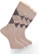 laetan men's cotton crew dress socks with stylish argyle pattern, ideal for groomsmen and weddings logo