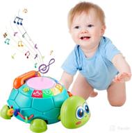 bu-buildup musical turtle toy: encouraging crawling with music and led lights for 18 months+ boys & girls логотип