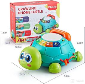 img 2 attached to Bu-Buildup Musical Turtle Toy: Encouraging Crawling with Music and LED Lights for 18 Months+ Boys & Girls