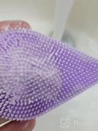 img 1 attached to Lavender Avilana Silicone Face Scrubber: 2-In-1 Facial Cleansing & Exfoliating Brush For All Skin Types review by Robert Ewing