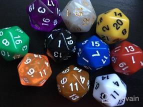 img 5 attached to 🎲 SmartDealsPro 10-Pack 20-Sided Dice Set for DND RPG MTG Table Game - Vibrant Color Assortment