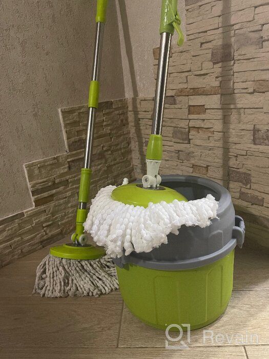 img 1 attached to Mop with bucket Spin Mop Compact Mix review by Anastazja Kubicka ᠌