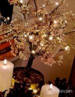 img 1 attached to Hairui Lighted Gypsophila Tree 4FT 90 LED Artificial Baby Breath Flowers With Lights For Wedding Party Winter Christmas Holiday Decoration review by Laura Adams