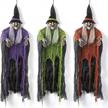 scare trick-or-treaters with decorlife 39 halloween witches - 3 bendable arms, indoor/outdoor hanging decorations logo