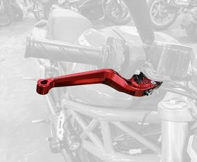 img 4 attached to Red Brake Clutch Levers Kit For Honda Rebel 300, Rebel 500, CMX 500 And CMX 300 - Fullibars 1 Pair