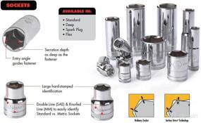 img 1 attached to GEARWRENCH 18mm 1/2&#34; Drive 6-Point Deep Metric Socket - Model 80645