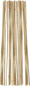 img 4 attached to 25-Pack 4Ft Bamboo Garden Stakes For Tomatoes And Trees Support