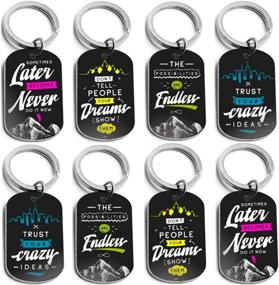 img 2 attached to 12 Pack Inspirational Keychains Motivational Sayings