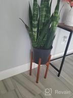 img 1 attached to Bamboo 2-Tier Indoor Plant Stand Set - Adjustable, Modern Décor For Living Rooms, Bedrooms, Patios, And More review by Shane Miller