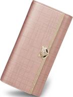 foxer leather trifold wallet clutch - stylish women's handbags & wallets with classy appeal logo