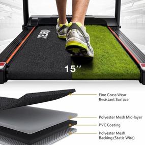 img 2 attached to 2.5HP Merax Foldable Treadmill: 12 Preset Programs, Device Holder & Heartbeat Sensor - Perfect For Home Running!