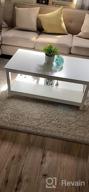 img 1 attached to Modern White Coffee Table With Storage For Stylish Living Room Décor review by Patrice Dorsey