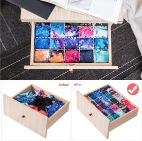 img 1 attached to 40-Piece Adjustable Drawer Dividers: FLYTIANMY Organizer For Socks, Underwear, Makeup And More - Organize Your Home With Ease!