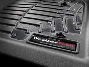 img 1 attached to 🚗 WeatherTech Honda CR-V Custom Fit FloorLiner - 1st Row (Black): Enhance Your Vehicle's Style & Protection!