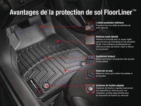 img 2 attached to 🚗 WeatherTech Honda CR-V Custom Fit FloorLiner - 1st Row (Black): Enhance Your Vehicle's Style & Protection!